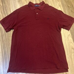 Ralph‎ Lauren Polo Shirt 3XLTall Burgundy, Pony Rugby Outdoors Mens